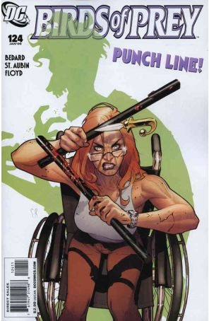 Birds of Prey 124 published by DC with cover art by Stéphane Roux