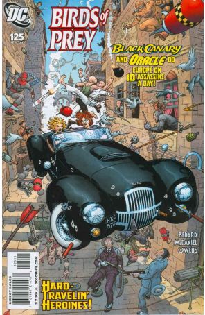 Birds of Prey 125 published by DC with cover art by Frank Quitely