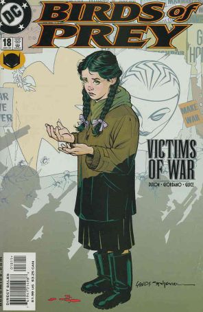 Birds of Prey 18 published by DC with cover art by Greg Land