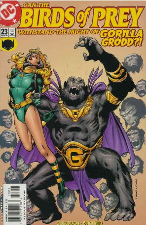 Birds of Prey 23 published by DC with cover art by Butch Guice