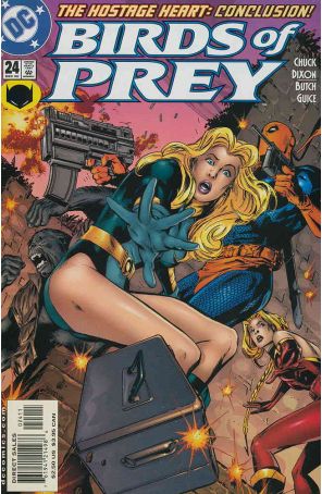 Birds of Prey 24 published by DC with cover art by Butch Guice
