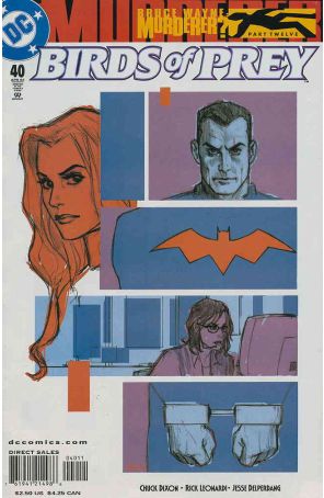 Birds of Prey 40 published by DC with cover art by Phil Noto