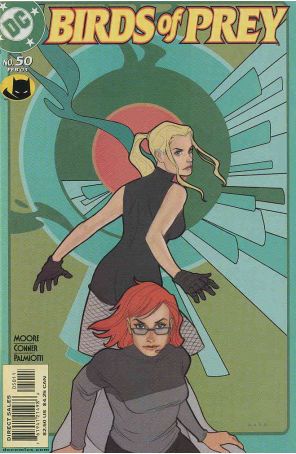 Birds of Prey 50 published by DC with cover art by Phil Noto