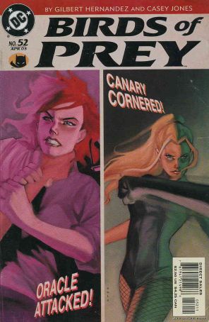 Birds of Prey 52 published by DC with cover art by Phil Noto