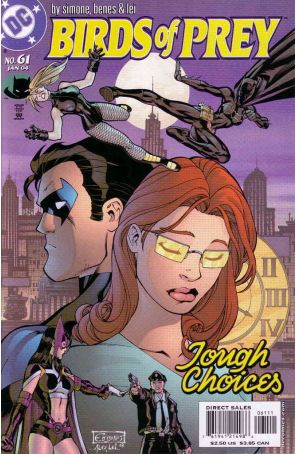 Birds of Prey 61 published by DC with cover art by Ed Benés
