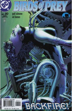 Birds of Prey 70 published by DC with cover art by Greg Land