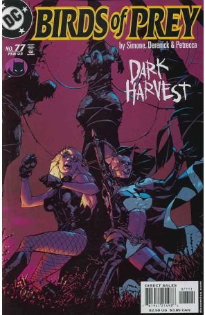 Birds of Prey 77 published by DC with cover art by Jason Pearson