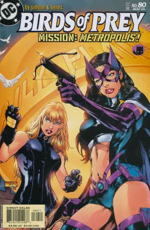 Birds of Prey 80 published by DC with cover art by Ed Benés