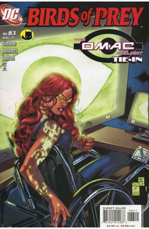 Birds of Prey 83 published by DC with cover art by Adriana Melo