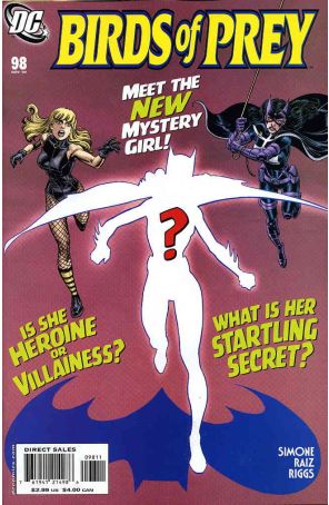 Birds of Prey 98 published by DC with cover art by Jerry Ordway