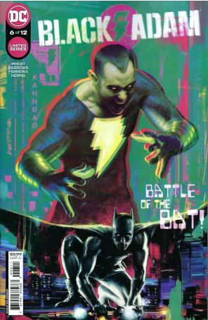 Black Adam 6 published by DC with cover art by Irvin Rodriguez
