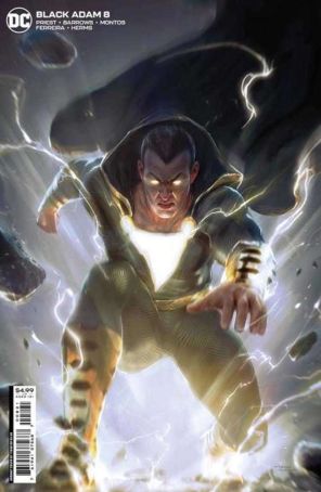 Black Adam 8A published by DC with cover art by Tiago Da Silva