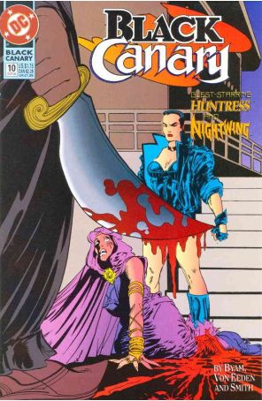 Black Canary 10 published by DC with cover art by Trevor Von Eeden