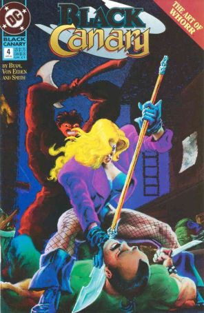Black Canary 4 published by DC with cover art by Trevor Von Eeden