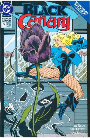 Black Canary 5 published by DC with cover art by Trevor Von Eeden