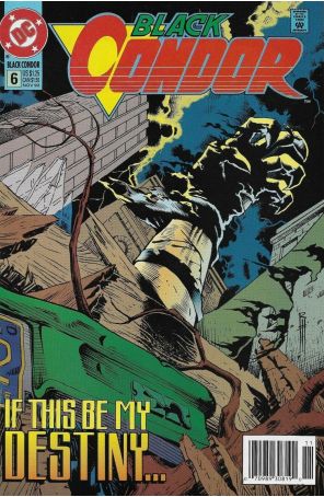 Black Condor 6 (Newsstand) published by DC with cover art by Rags Morales