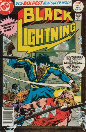 Black Lightning (1st Series) 1 published by DC with cover art by Rich Buckler