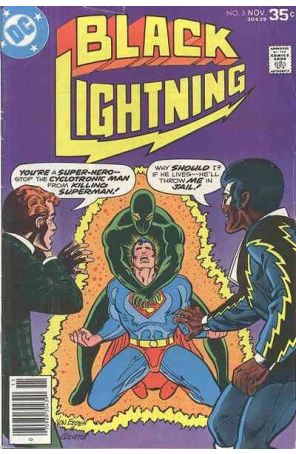 Black Lightning (1st Series) 5 published by DC with cover art by Rich Buckler