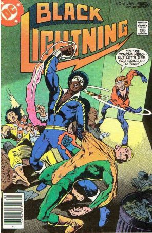 Black Lightning (1st Series) 6 published by DC with cover art by Rich Buckler