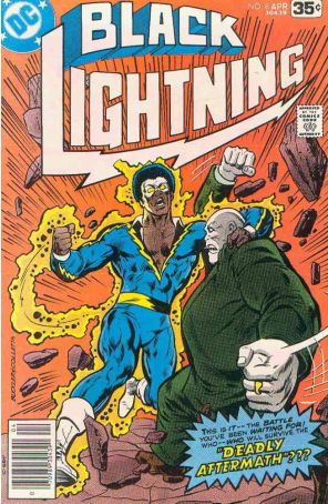 Black Lightning (1st Series) 8 published by DC with cover art by Rich Buckler