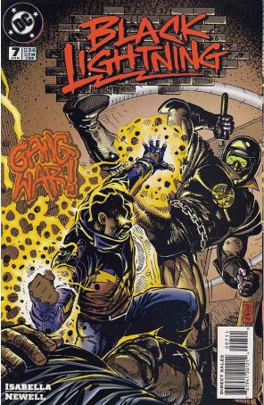 Black Lightning (2nd Series) 7 published by DC with cover art by Eddy Newell