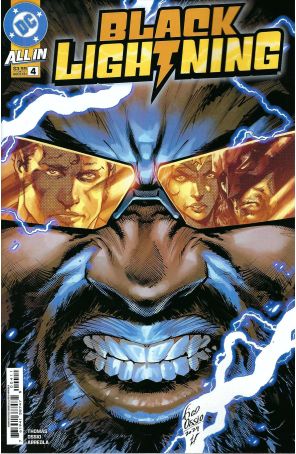 Black Lightning (4th Series) 4A published by DC with cover art by Fico Ossio