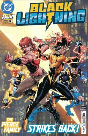 Black Lightning (4th Series) 5A published by DC with cover art by Fico Ossio