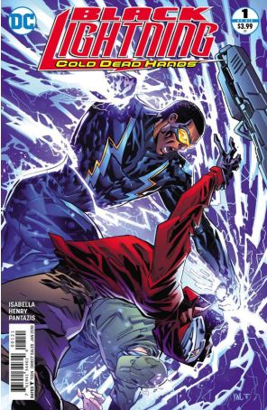 Black Lightning: Cold Dead Hands 1A published by DC with cover art by Ken Lashley