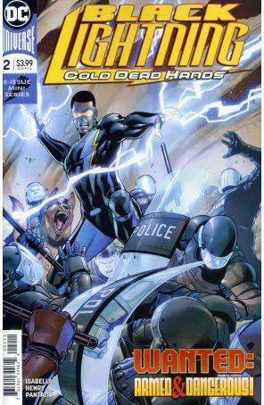 Black Lightning: Cold Dead Hands 2 published by DC with cover art by Clayton Henry