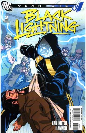Black Lightning: Year One 2 published by DC with cover art by Cully Hamner