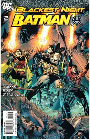 Blackest Night: Batman 2 published by DC with cover art by Andy Kubert