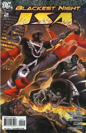 Blackest Night: JSA 2 published by DC with cover art by Eddy Barrows