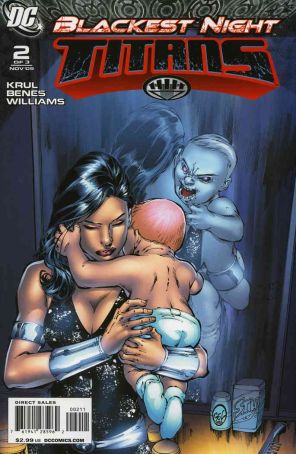 Blackest Night: Titans 2 published by DC with cover art by Ed Benés