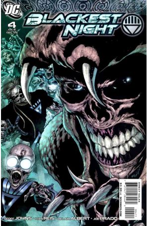 Blackest Night 4 published by DC with cover art by Ivan Reis