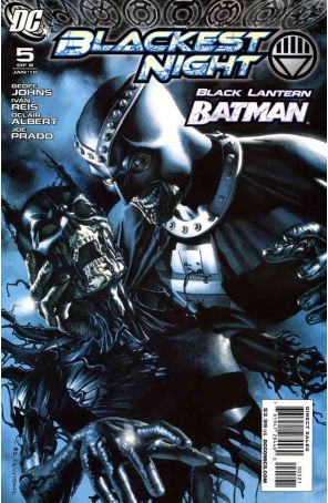 Blackest Night 5A published by DC with cover art by Rodolfo Migliari
