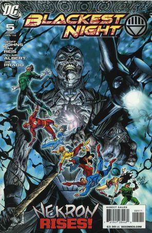 Blackest Night 5 published by DC with cover art by Ivan Reis