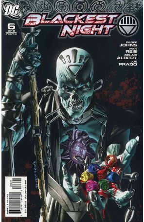 Blackest Night 6A published by DC with cover art by Rodolfo Migliari