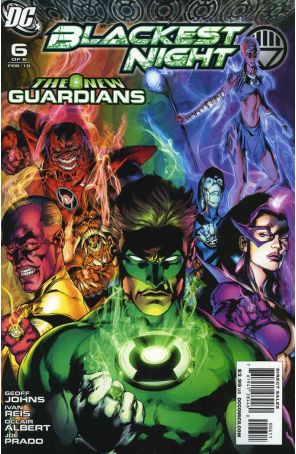 Blackest Night 6 published by DC with cover art by Ivan Reis
