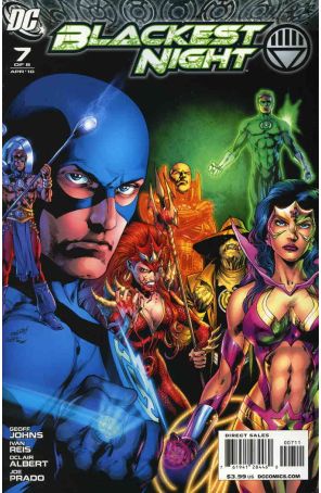 Blackest Night 7 published by DC with cover art by Ivan Reis
