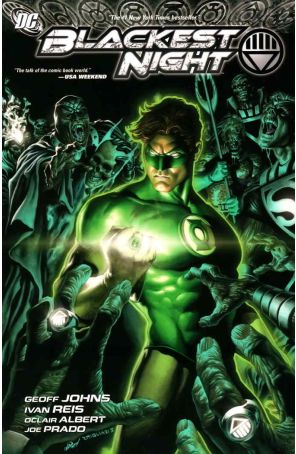Blackest Night TPB 1 published by DC with cover art by Ivan Reis and Rodolfo Migliari