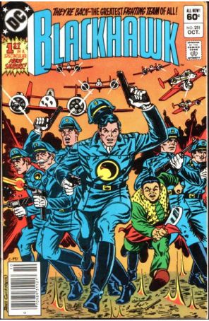 Blackhawk (1st Series) 251 (Newsstand) published by DC with cover art by Dave Cockrum