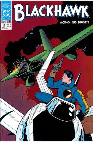Blackhawk (3rd Series) 14 published by DC with cover art by Rick Burchett