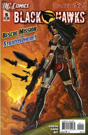 Blackhawks 5 published by DC with cover art by Ken Lashley