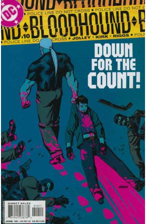 Bloodhound 10 published by DC with cover art by Dave Johnson