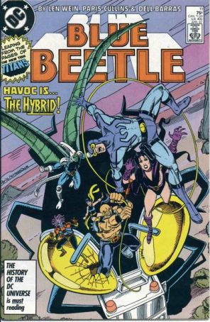Blue Beetle (3rd Series) 11 published by DC with cover art by Paris Cullins