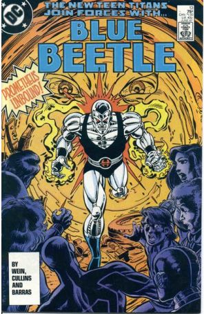 Blue Beetle (3rd Series) 13 published by DC with cover art by Paris Cullins