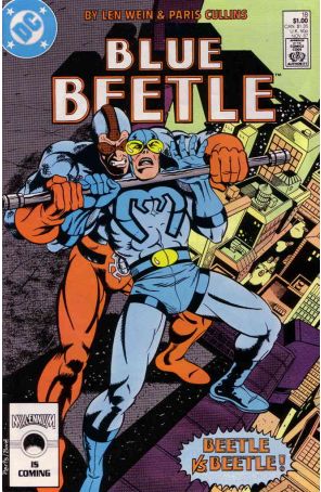 Blue Beetle (3rd Series) 18 published by DC with cover art by Paris Cullins