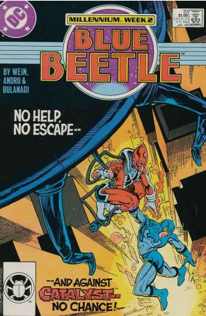 Blue Beetle (3rd Series) 20 published by DC with cover art by Chris Wozniak