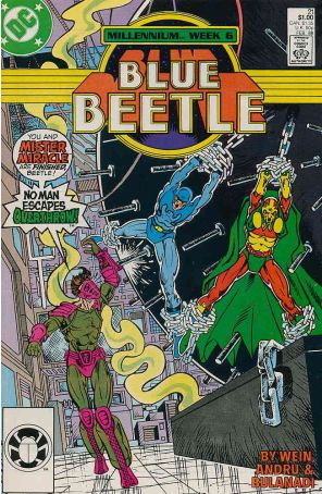 Blue Beetle (3rd Series) 21 published by DC with cover art by Chris Wozniak