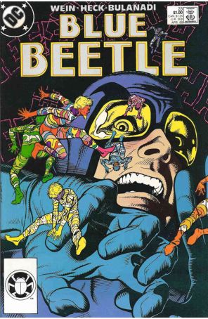 Blue Beetle (3rd Series) 23 published by DC with cover art by Gary Leach